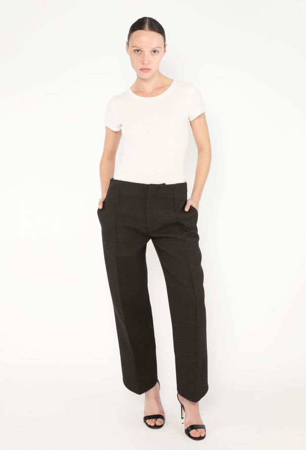 Bottega Veneta F/W 2022 Asymmetrical Woven Trousers - 1