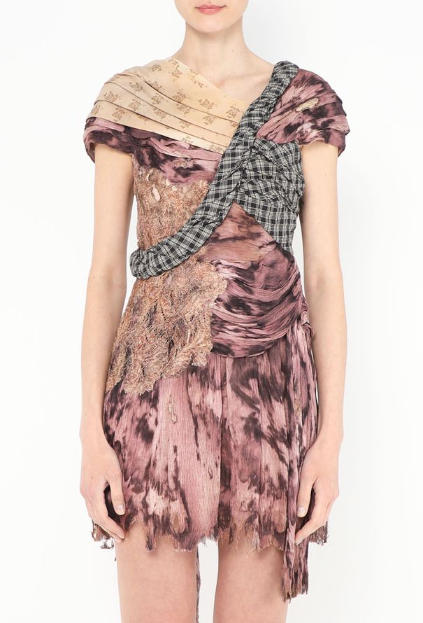 Rodarte S/S 2010 Hand-Painted Distressed Dress - 3