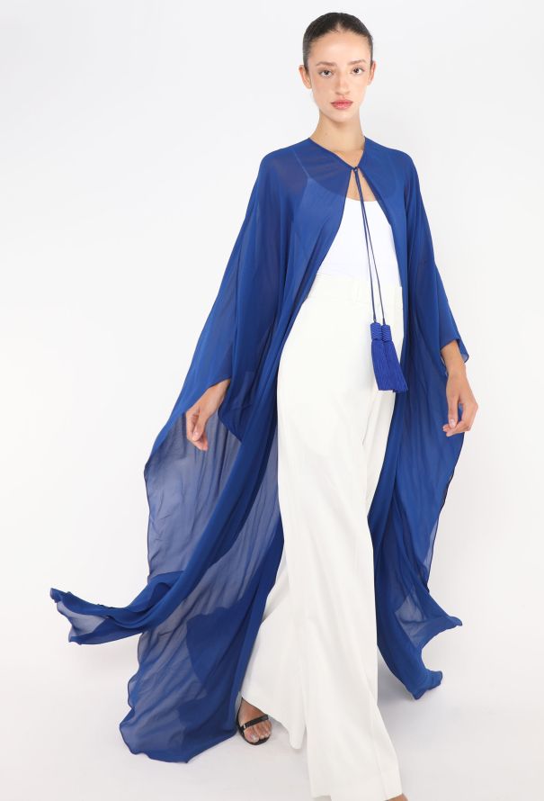 Saint Laurent S/S 2013 Silk Tassel Cape - 1