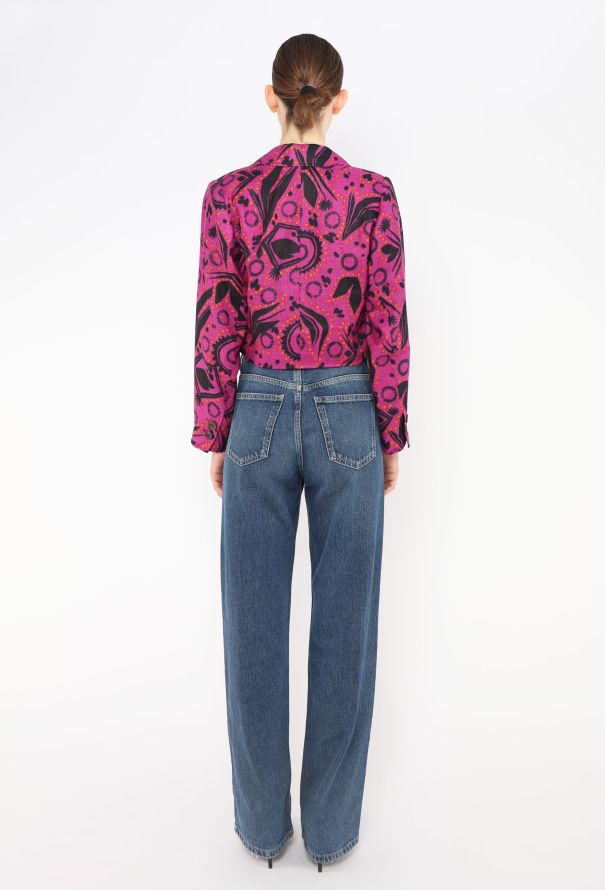 Saint Laurent '80s Abstract Linen Jacket - 5 Saint Laurent '80s Abstract Linen Jacket - 5
