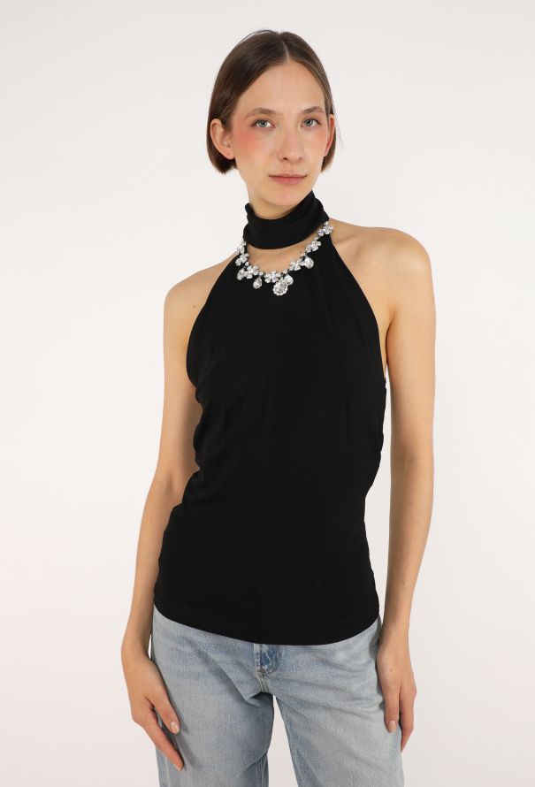 Dolce & Gabbana Strass Collier Halter Top, 2001 - 1