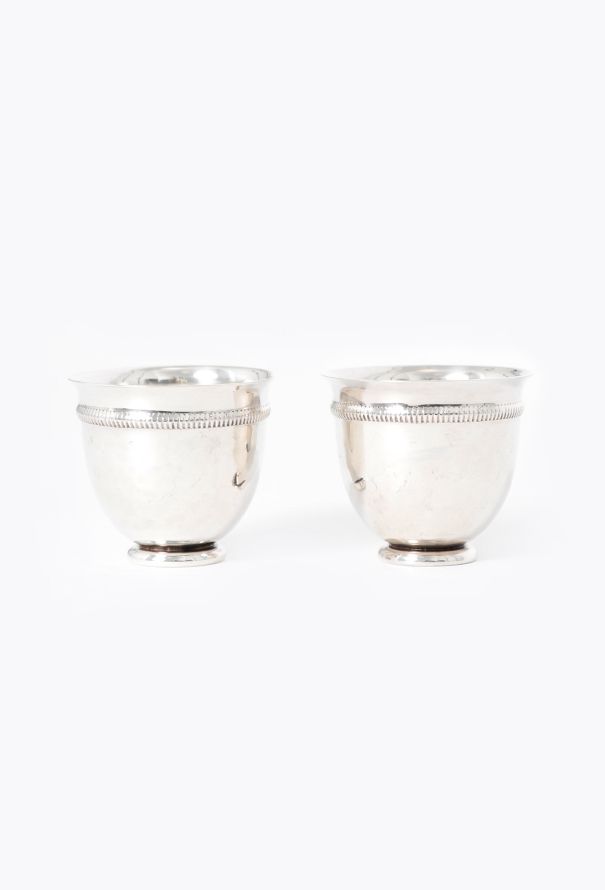 Dior 1960s Hammered Silver Shot Glasses - 1