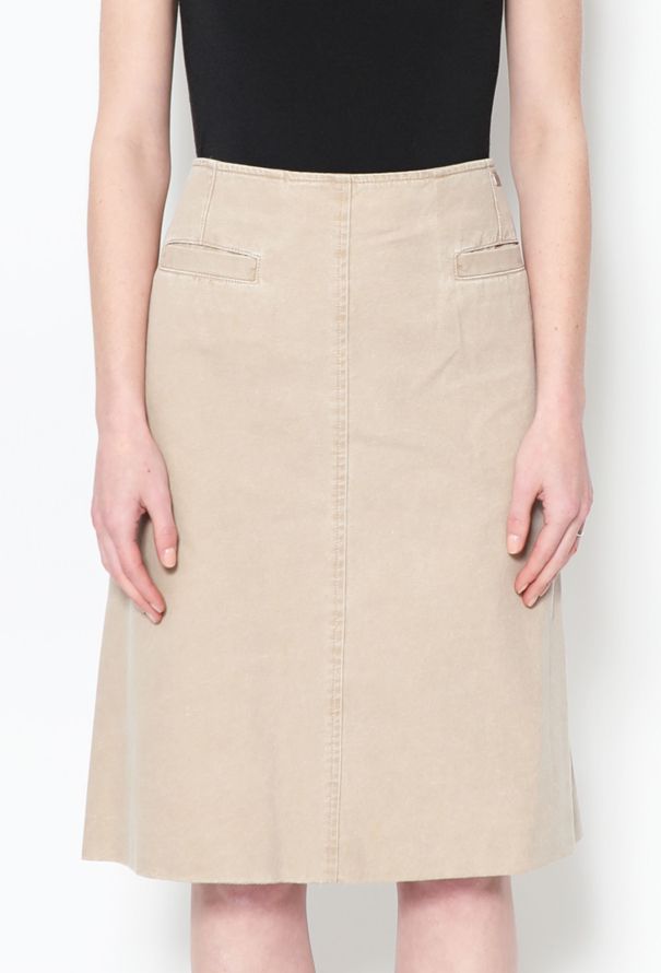 Louis Vuitton Authenticated Cotton Skirt