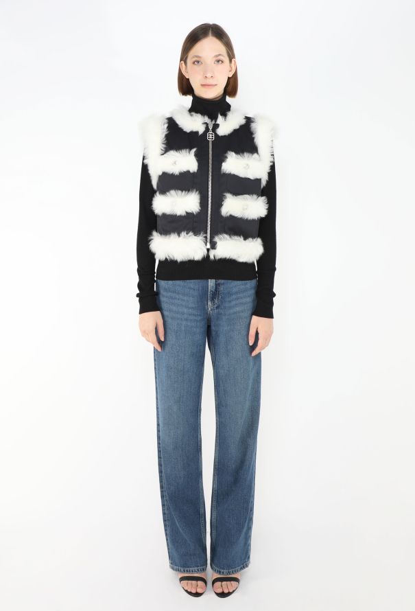 Chanel 2023 Coco Neige Reversible Shearling Vest - 4