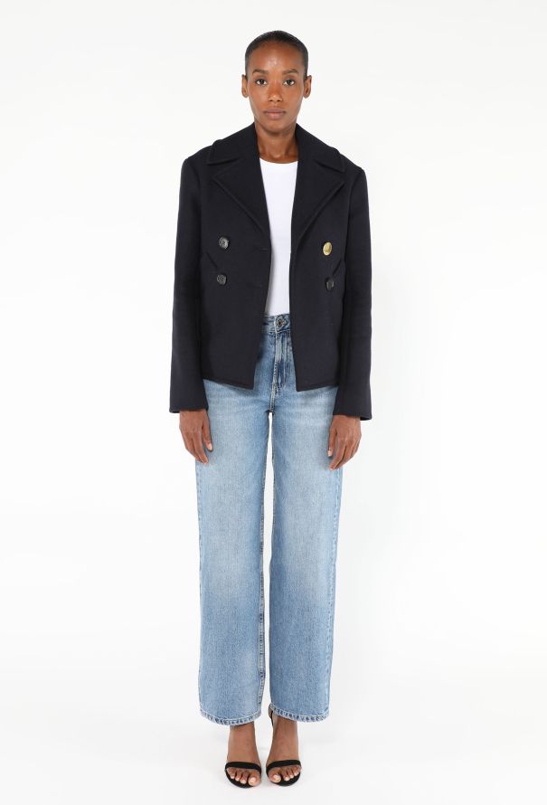 Céline 2013 Double-Breasted Peacoat - 2