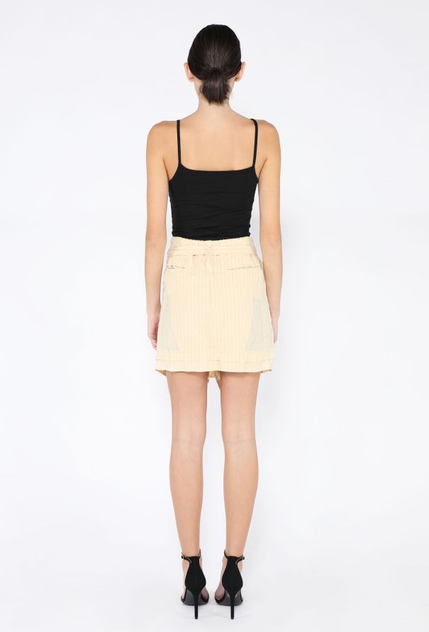 Balenciaga S/S 2002 Pinstripe Cargo Skirt - 5