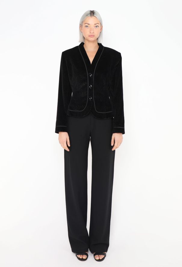 Saint Laurent Vintage Iridescent Velvet Jacket - 4 Saint Laurent Vintage Iridescent Velvet Jacket - 4