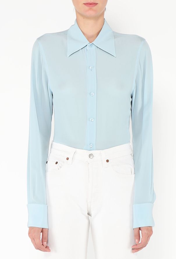 Saint Laurent 2021 Silk Button Down Blouse - 1