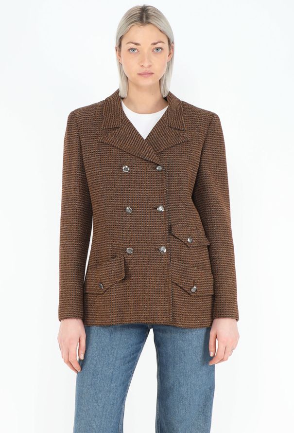 Chanel F/W 1997 Notched Tweed Blazer - 1