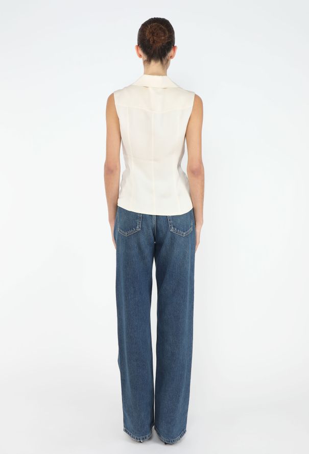 Chanel '90s Silk 'CC' Blouse - 4