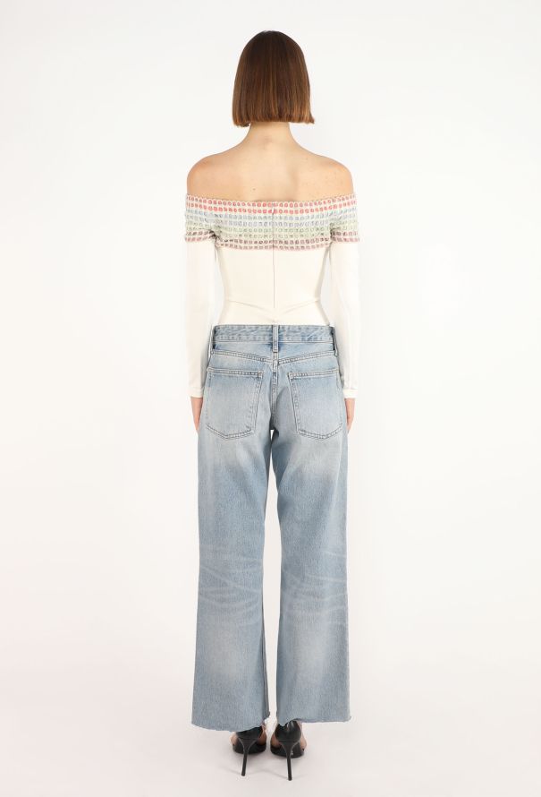 Alaïa Rainbow Trim Bodysuit, 1990s - 5