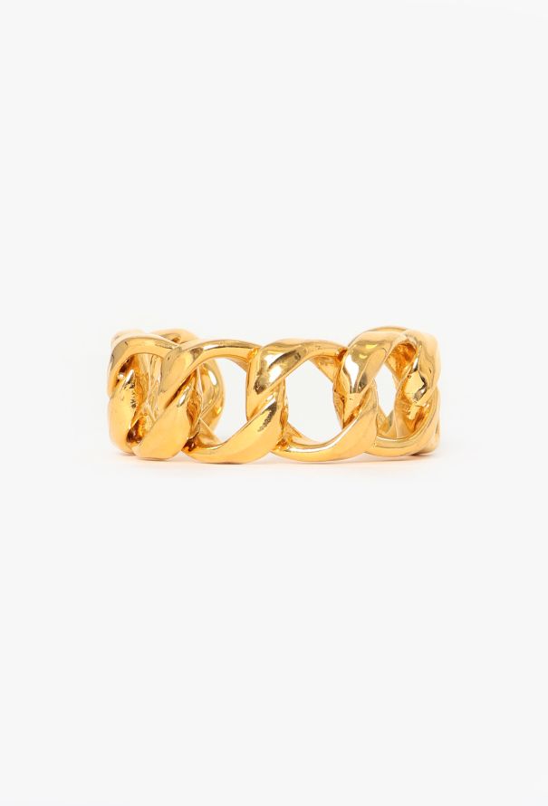 Chanel Vintage Chainlink Cuff Bracelet - 1