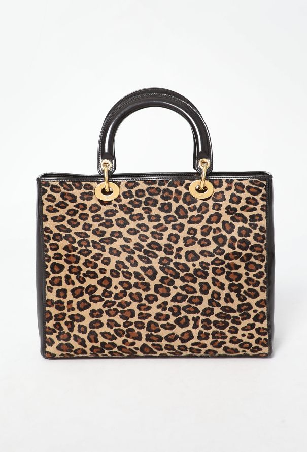 Dior '90s Leopard Large Lady Dior Bag - 4
