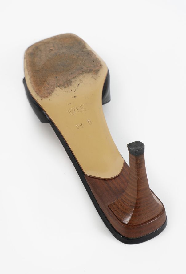 Gucci Early 2000s Tom Ford Leather Strap Heels - 5