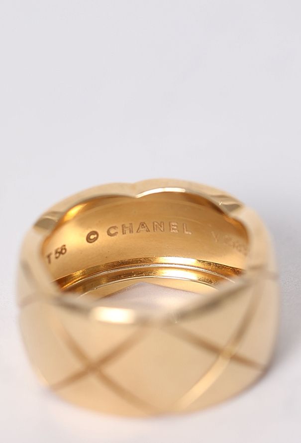 Chanel 18K Yellow Gold Coco Crush Ring - 7