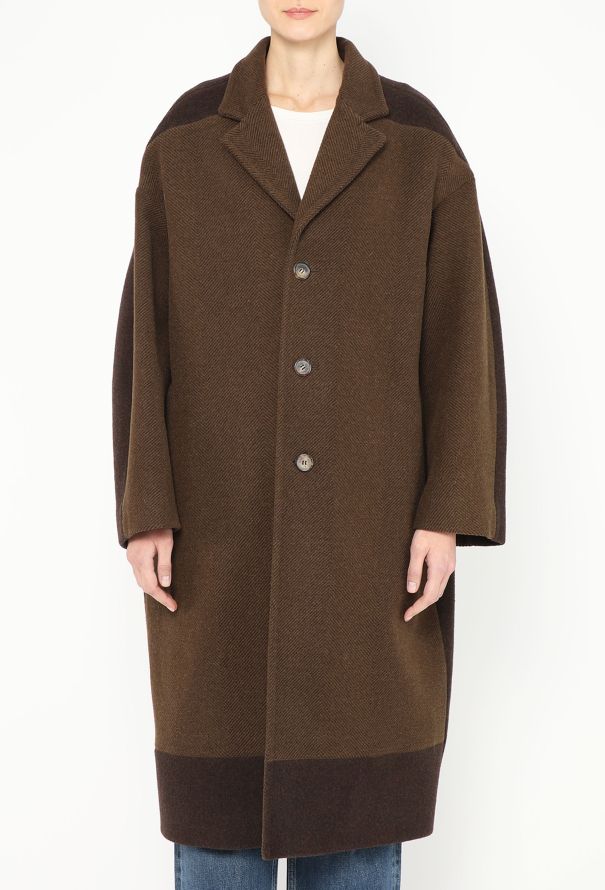 Céline F/W 2018 Patchwork Chevron Coat - 3