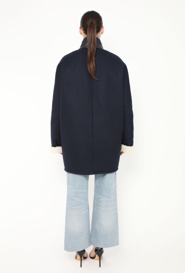 Balenciaga 2013 Shearling-Lined Trim Coat - 6 Balenciaga 2013 Shearling-Lined Trim Coat - 6