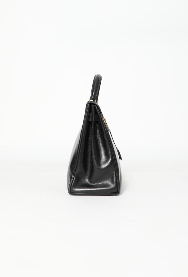 Hermès '70s Black Box Kelly Retourné 32 - 5