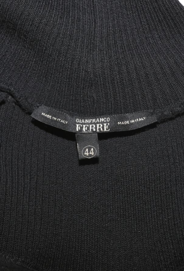 Gianfranco Ferré Chiffon Ribbed Dress, 1990s - 6