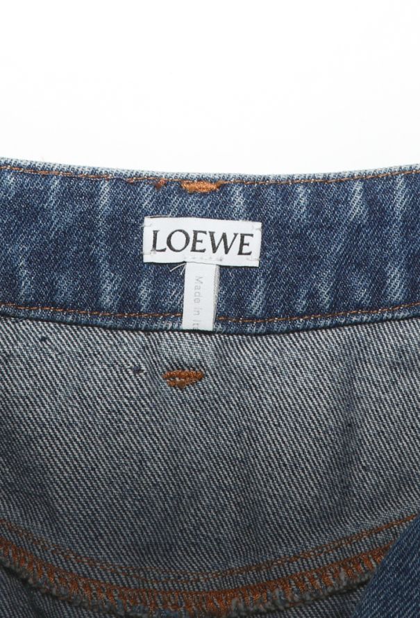 Loewe Contrast-Panel Denim Skirt, 2023 - 5