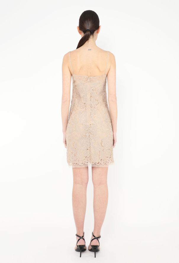 Gucci 2016 Guipure Lace Slip Dress - 4