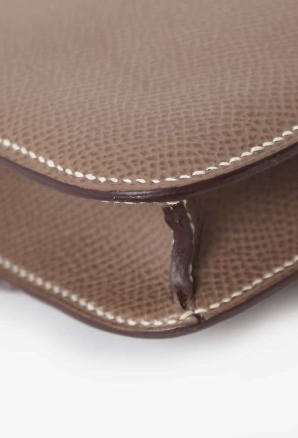 Hermès Etoupe Epsom Micro Constance - 10 Hermès Etoupe Epsom Micro Constance - 10