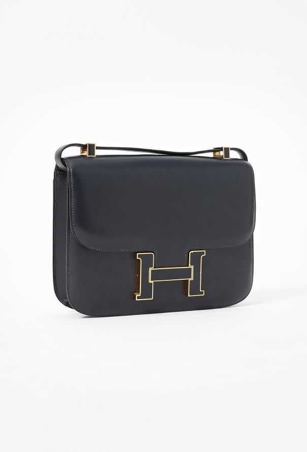Hermès '70s Navy Box & Enamel Constance 24 - 3