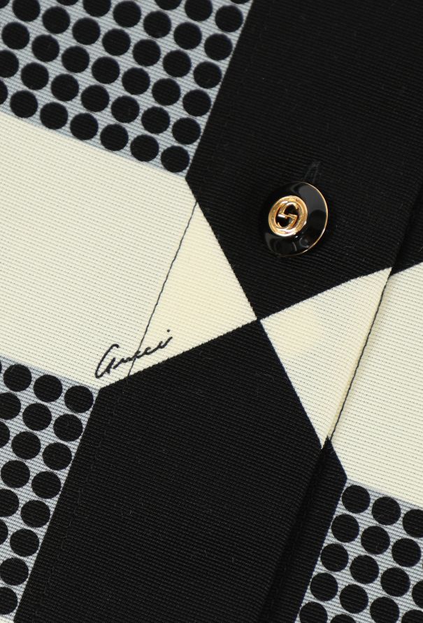 Gucci 2022 Belted Optical Maxi Dress - 6