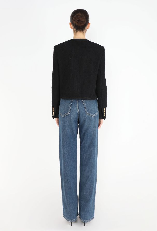 Céline S/S 2024 Sulky Bouclé Tweed Jacket - 5