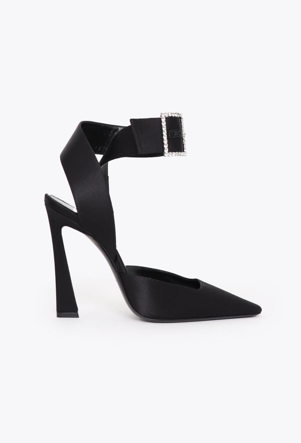 Saint Laurent F/W 2022 Claude Satin Buckled Pumps - 1