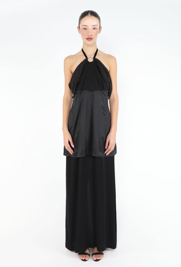 Maison Margiela RARE F/W 2006 Layered Strass Halter Gown - 1