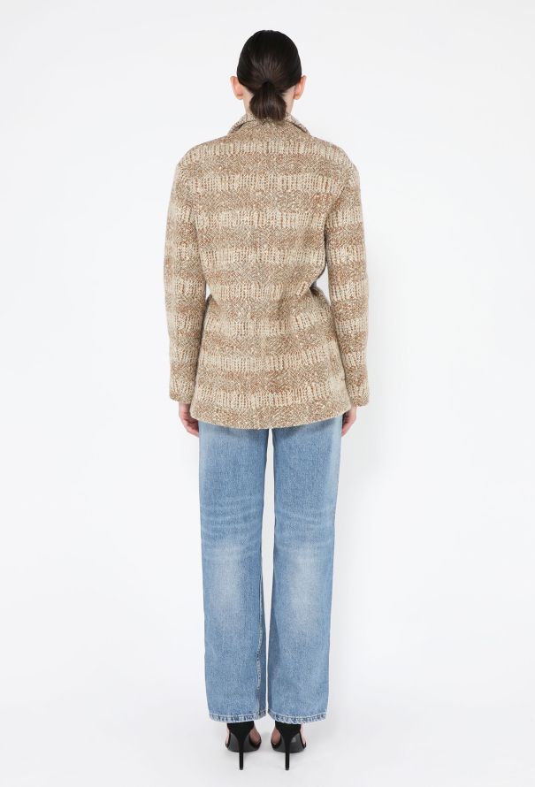 Loro Piana Phillip Wool Tweed Belted Coat, 2024 - 6