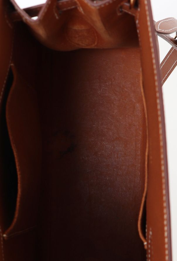 Hermès '90s Gold Smooth Grain Calf Kelly Sport MM - 12