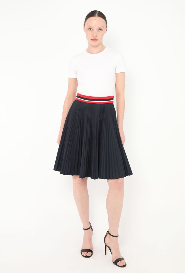 Prada 2014 Striped Pleated Skirt - 1