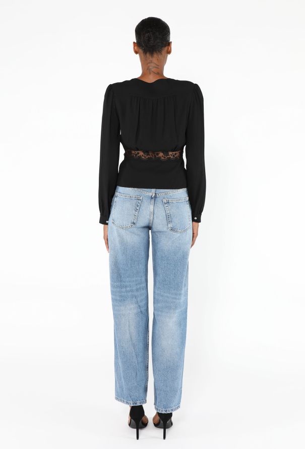 Miu Miu Embellished Lace Blouse - 4