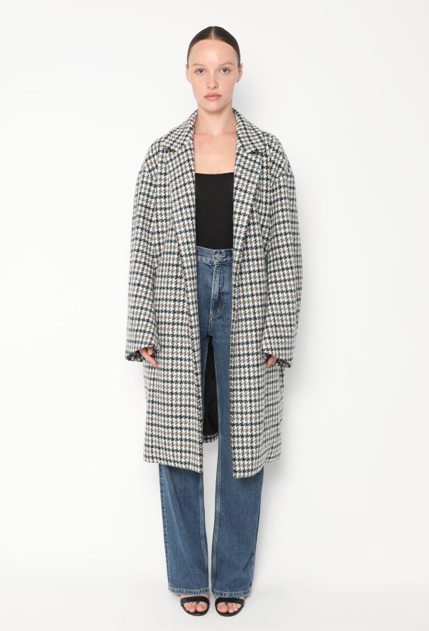 Loro Piana 2020 Belted Cashmere Houndstooth Coat - 2 Loro Piana 2020 Belted Cashmere Houndstooth Coat - 2