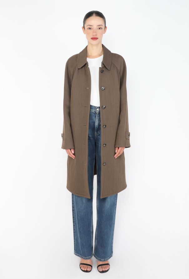 Chanel Vintage Twill 'CC' Car Coat - 2