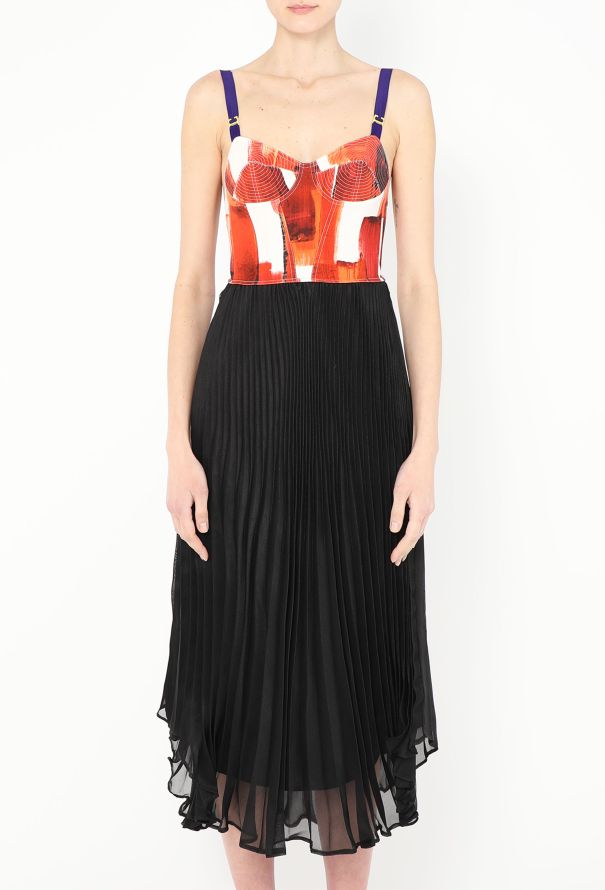 Céline S/S 2014 Brushstroke Bustier Dress - 5