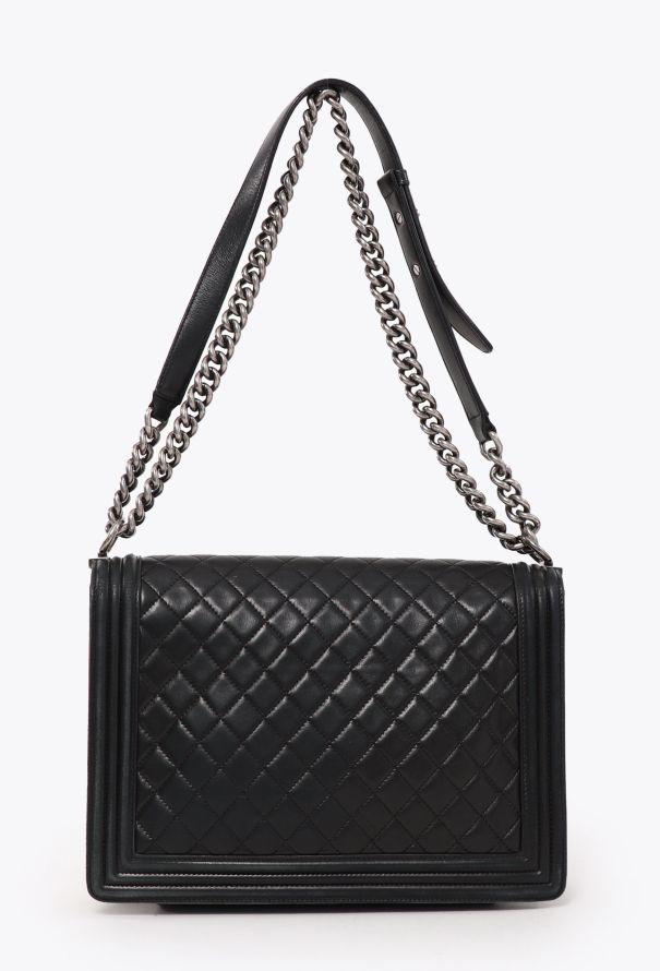 Chanel Black Maxi Boy Bag - 6
