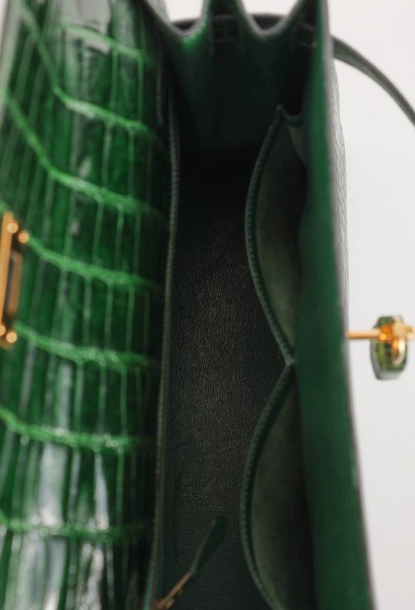 Hermès Vert Émeraude Alligator Kelly Sellier 28, 1992 - 14