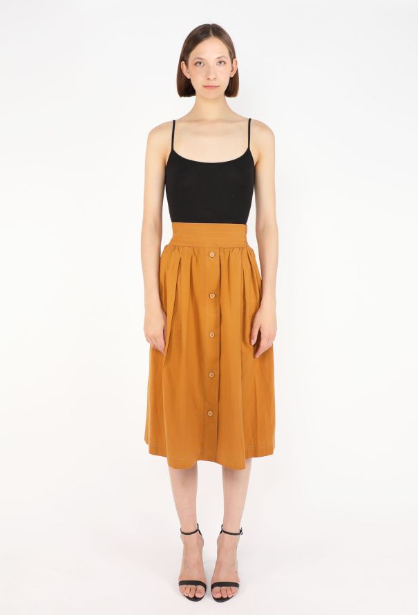 Saint Laurent Cotton Belted Wrap Skirt, 1977 - 3