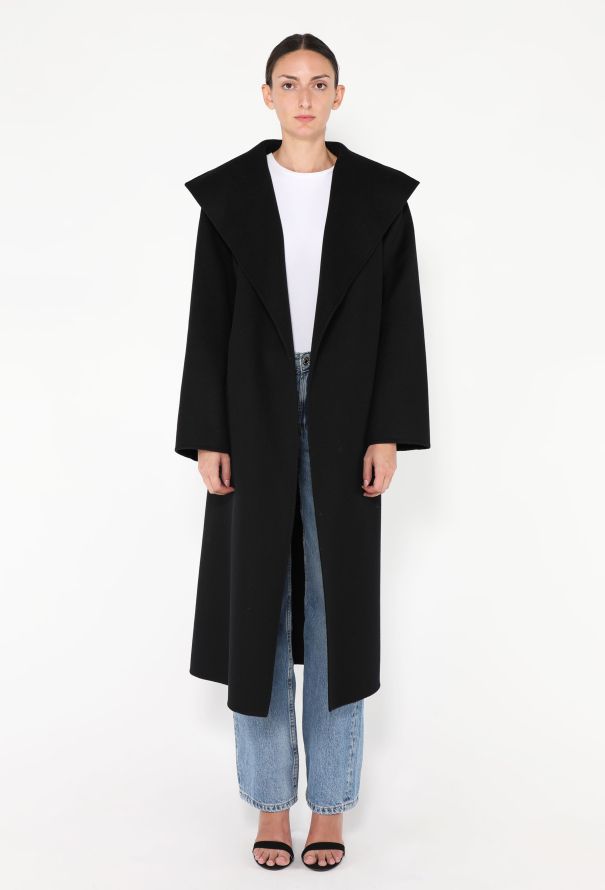 Loewe 2023 Belted Shawl Wrap Coat - 3 Loewe 2023 Belted Shawl Wrap Coat - 3