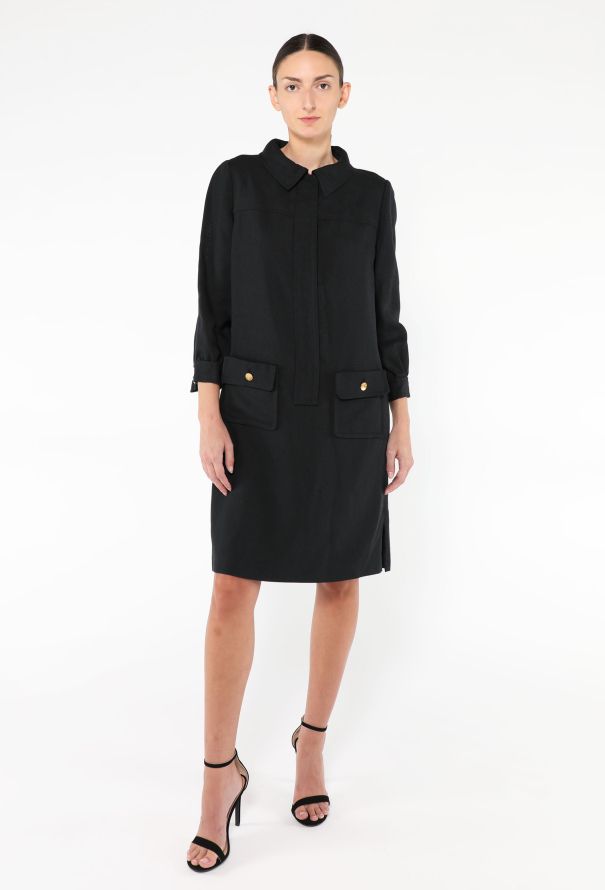 Saint Laurent Vintage Linen Shift Dress - 3