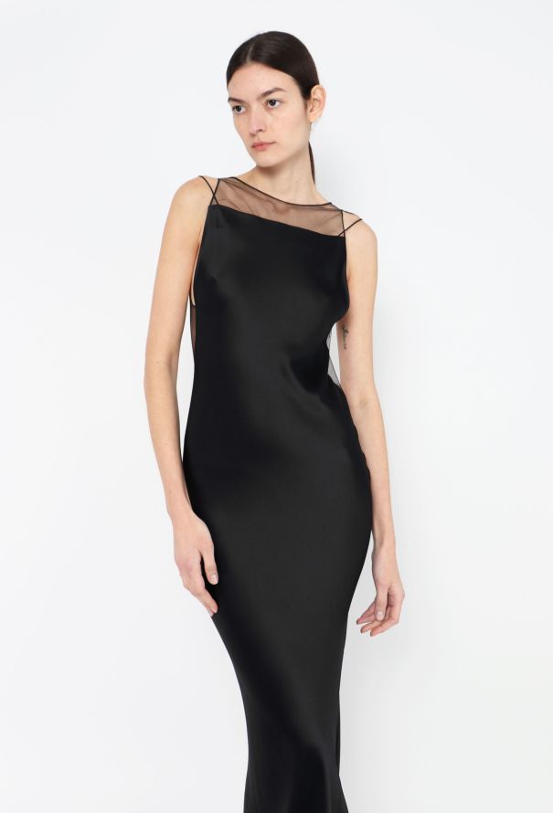 Maison Margiela 2024 Charmeuse Open-Back Gown - 3 Maison Margiela 2024 Charmeuse Open-Back Gown - 3