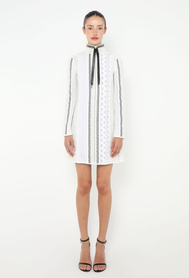 Louis Vuitton S/S 2015 Woven Eyelet Dress - 1