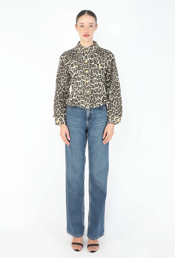 Jean Paul Gaultier Junior 1989 Leopard Denim Jacket - 3