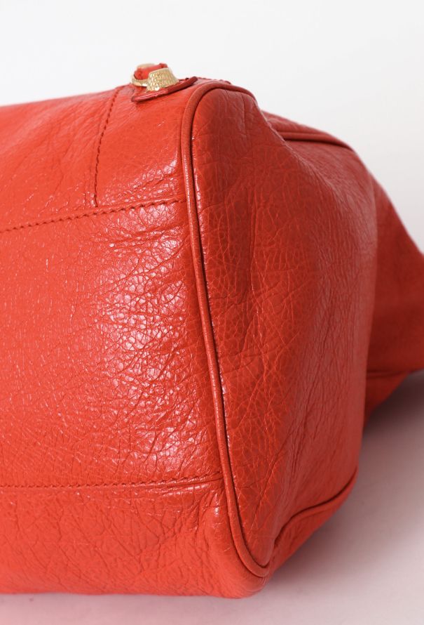 Balenciaga Orange Lambskin Velo Bag - 11 Balenciaga Orange Lambskin Velo Bag - 11