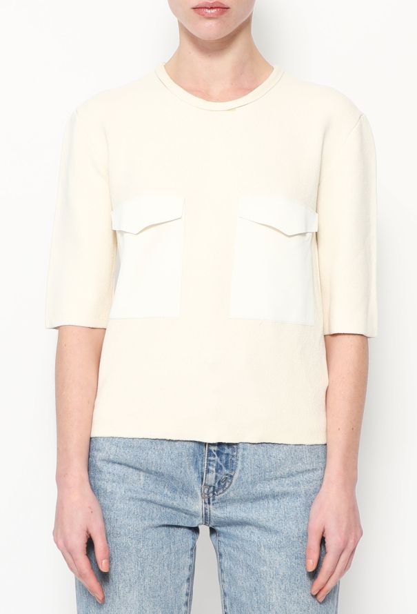 Céline Resort 2014 Cropped Pocket Top - 1