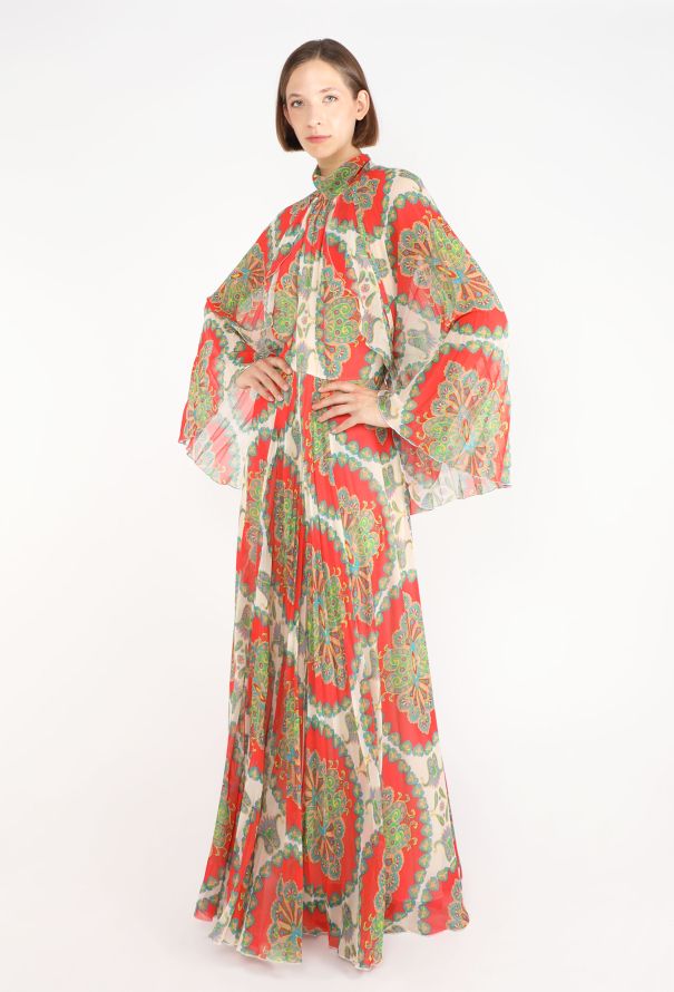 Etro Open-Back Paisley Kaftan, Pre-Fall 2022 - 5