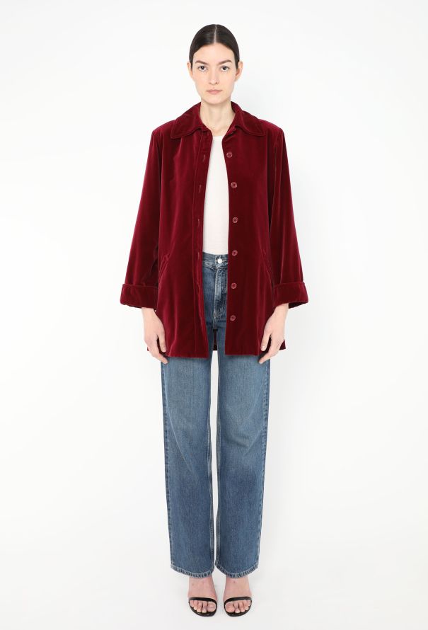 Saint Laurent Late '60s Belted Velvet Jacket - 4